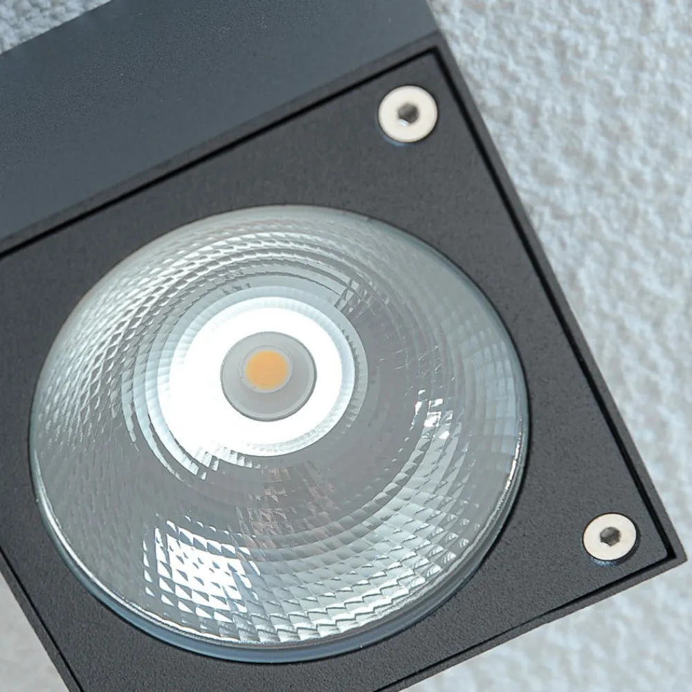 Lucande Udendørs Loftlamper > Lukas - terningeformet LED-udendørsloftslampe