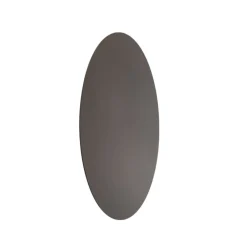 Væglamper|Væglamper ^ TK Lighting Luna væglampe, brun, indirekte lys, Ø 30 cm, stål