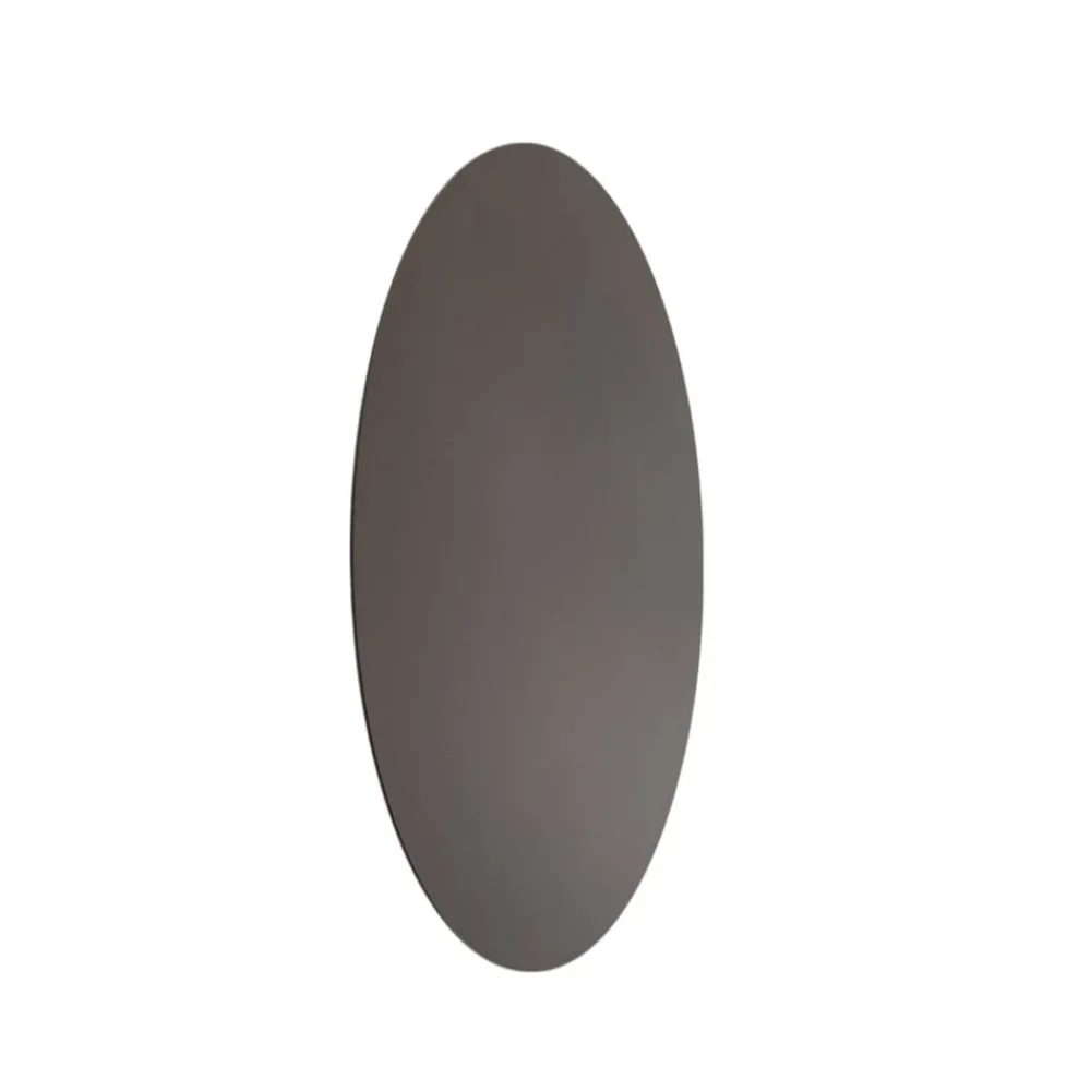 Væglamper|Væglamper ^ TK Lighting Luna væglampe, brun, indirekte lys, Ø 30 cm, stål