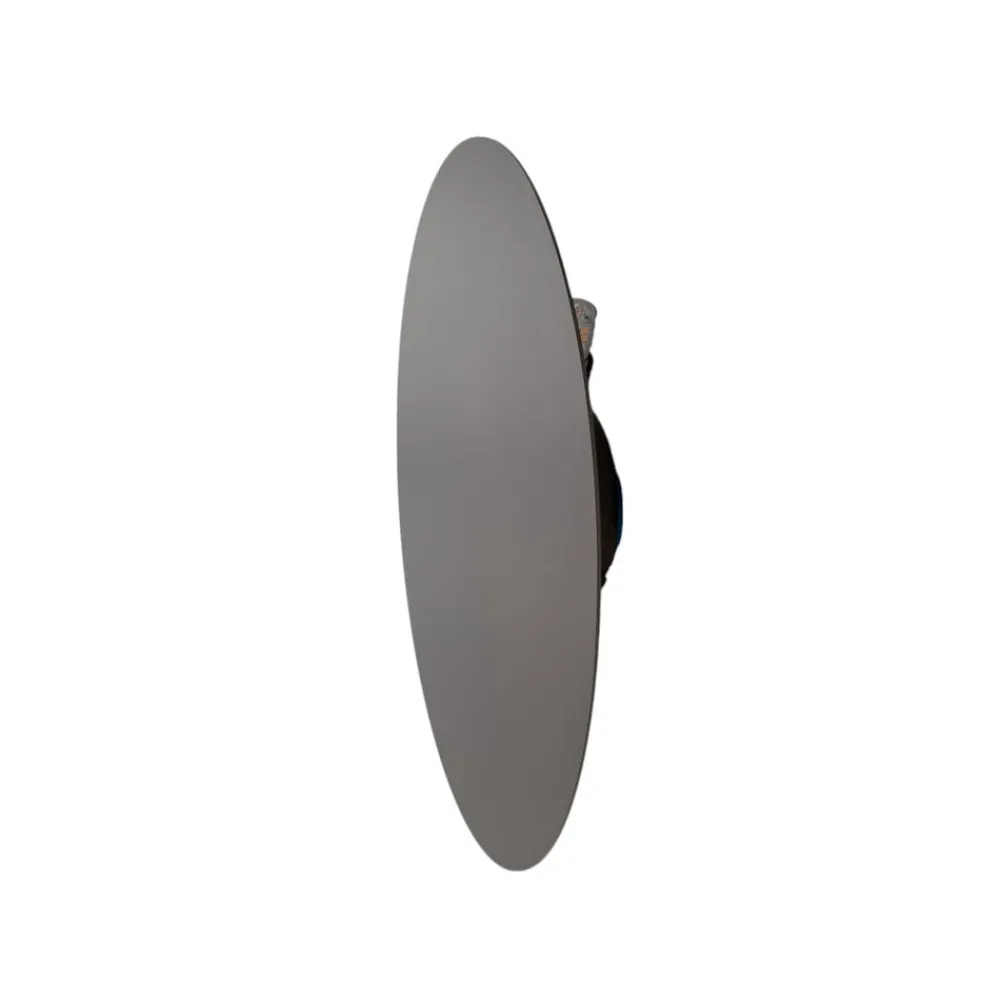 Væglamper|Væglamper ^ TK Lighting Luna væglampe, brun, indirekte lys, Ø 30 cm, stål