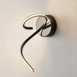 Domiluce Væglamper > Lungo LED-væglampe med moderne design, sort