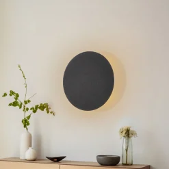 TK Lighting Væglamper > Lunia New væglampe, sort, Ø 30 cm