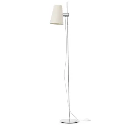 FARO BARCELONA Gulvlamper|Gulvlamper > Lupe gulvlampe med justerbar tekstilskærm