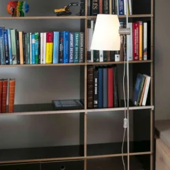 FARO BARCELONA Gulvlamper|Gulvlamper > Lupe gulvlampe med justerbar tekstilskærm