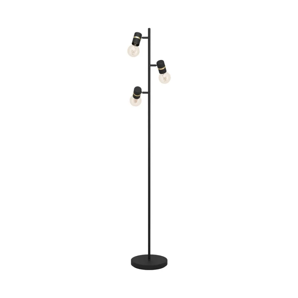 EGLO Gulvlamper|Gulvlamper > Lurone gulvlampe, sort, tre pærer