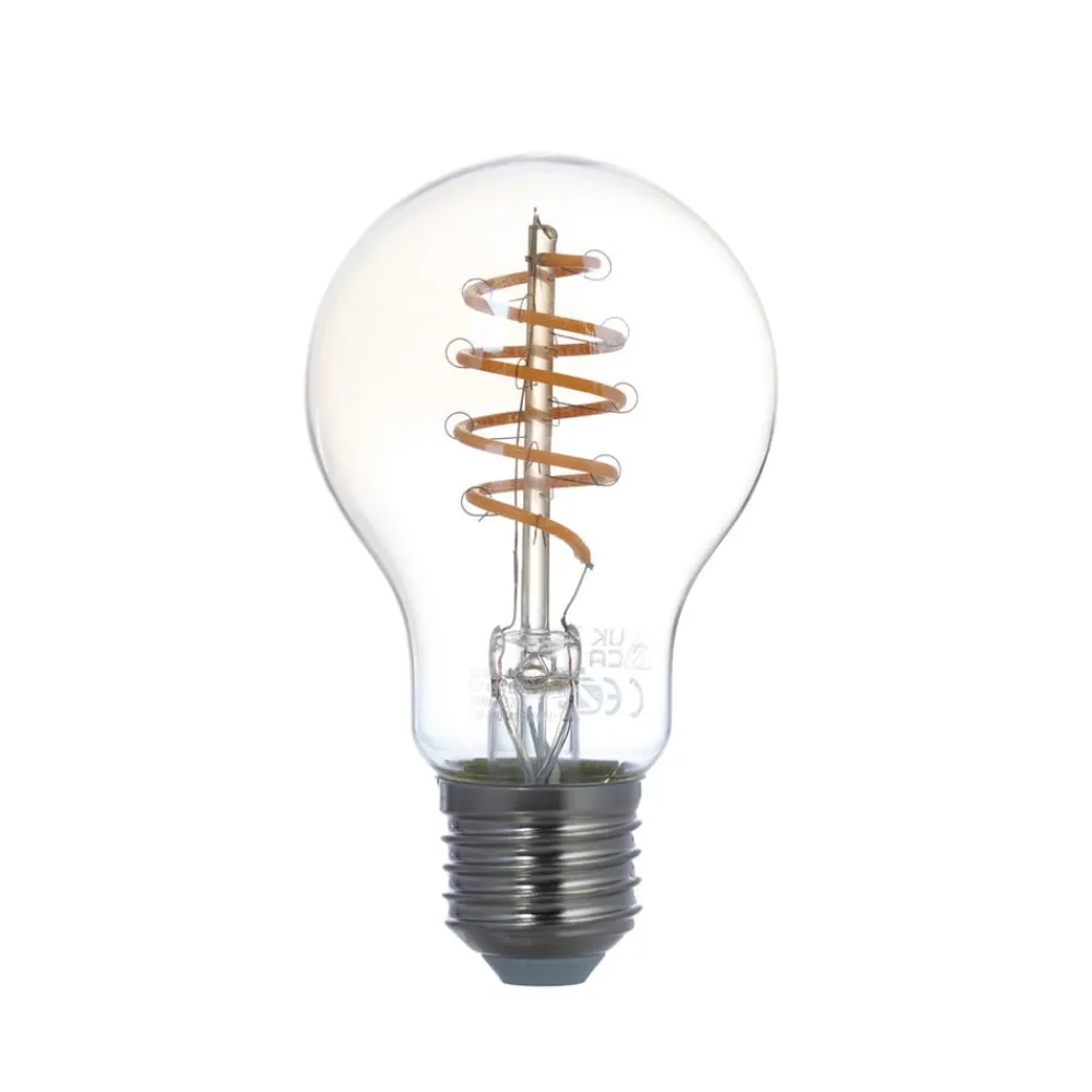 LUUMR Dæmpbar Led-Pære|Filament Pære > LED-pære, E27 A60 4,9W, smart, klar, ravfarvet