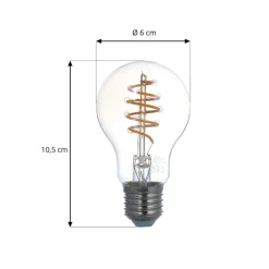 LUUMR Dæmpbar Led-Pære|Filament Pære > Smart E27 4,9W ZigBee Tuya Hue ravfarvet sæt med 3 stk