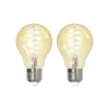 LUUMR Smarte Lyskilder|Led Pærer > Smart E27 4,9W ZigBee Tuya Hue ravfarvet sæt med 2 stk