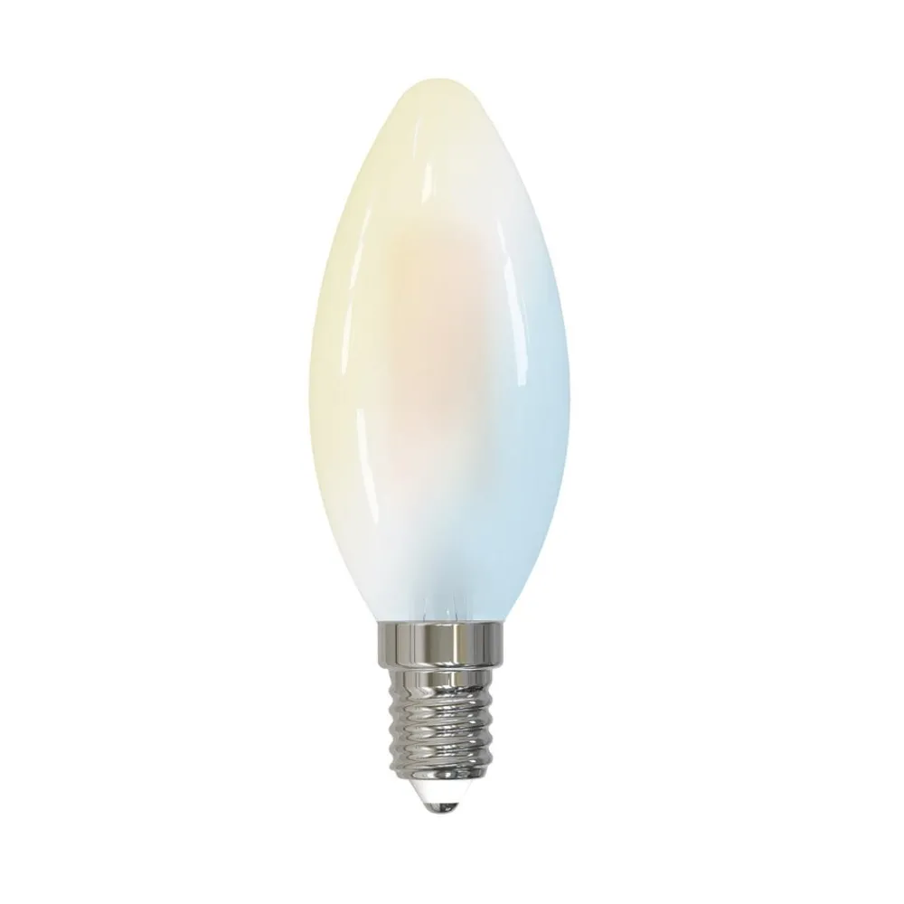 LUUMR Dæmpbar Led-Pære|Filament Pære > Smart LED-dråbepære sæt med 3 E14 4,2W CCT klar Tuya