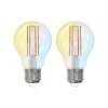 LUUMR Dæmpbar Led-Pære|Filament Pære > Smart LED E27 A60 7W ZigBee Philips Hue sæt med 2 stk