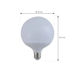 LUUMR Dæmpbar Led-Pære|Smarte Lyskilder > Smart LED, E27, G125, 9W, RGB, Tuya, WLAN, mat, CCT