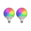 LUUMR Dæmpbar Led-Pære|Smarte Lyskilder > Smart LED, 2, E27, G125, 9W, RGBW, CCT, mat, Tuya
