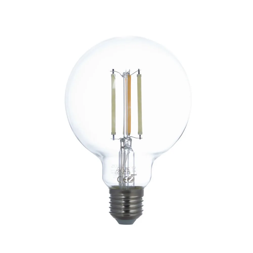 LUUMR Dæmpbar Led-Pære|Filament Pære > Smart LED E27 G95 7W ZigBee Philips Hue sæt med 3 stk