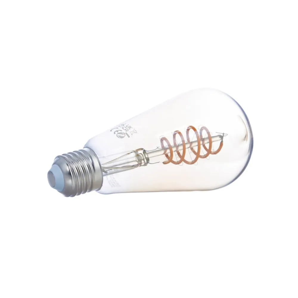 LUUMR Dæmpbar Led-Pære|Filament Pære > Smart LED E27 ST64 4,9W klar ZigBee Philips Hue