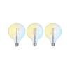 LUUMR Dæmpbar Led-Pære|Filament Pære > Smart LED Filament sæt med 3 E27 G125 7W klar Tuya