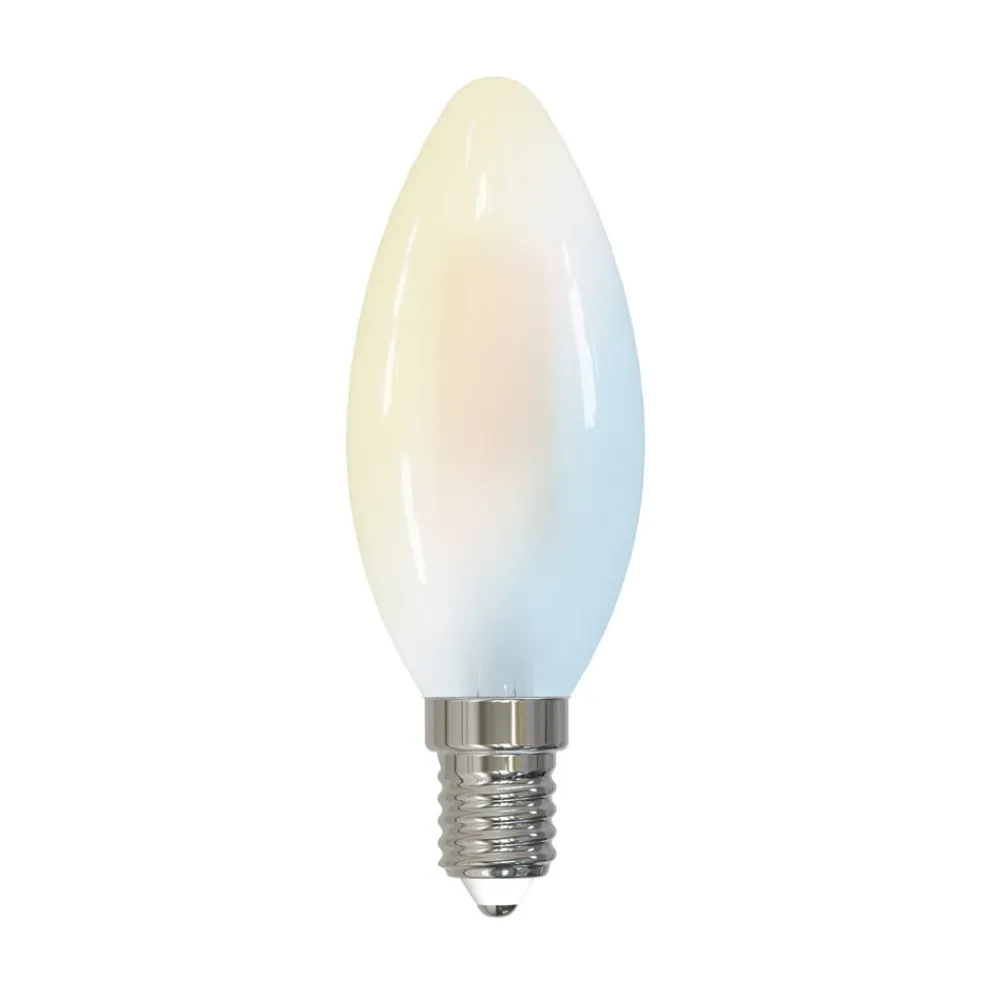 LUUMR Dæmpbar Led-Pære|Smarte Lyskilder > Smart LED-kertepære E14 4,2 W mat CCT Tuya WLAN