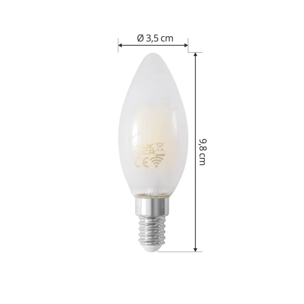 LUUMR Dæmpbar Led-Pære|Smarte Lyskilder > Smart LED-kertepære E14 4,2 W mat CCT Tuya WLAN