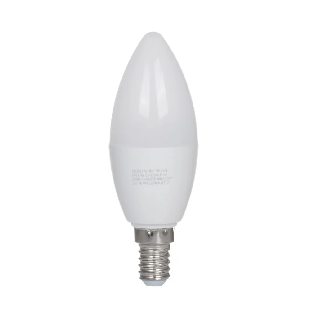 LUUMR Smarte Lyskilder|Led Pærer > Smart LED-pære E14 4,9W RGB Tuya WLAN mat CCT
