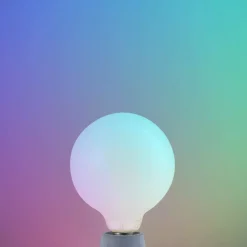 LUUMR Dæmpbar Led-Pære|Smarte Lyskilder > Smart LED-pære mat E27 G125 7W Tuya WLAN CCT