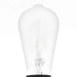 Dæmpbar Led-Pære|Smarte Lyskilder ^ LUUMR Smart LED-pære mat E27 ST64 7W Tuya WLAN CCT