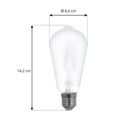 LUUMR Dæmpbar Led-Pære|Smarte Lyskilder > Smart LED-pære, 3 stk, E27, ST64, 7W, mat, Tuya