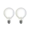 LUUMR Dæmpbar Led-Pære|Smarte Lyskilder > Smart LED-pære sæt med 2 E27 G95 7W mat Tuya