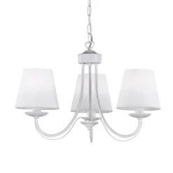 Trio Lighting Lysekroner|Pendellamper > Lysekrone Cortez, hvid, 3 lyskilder
