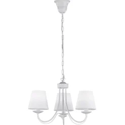 Trio Lighting Lysekroner|Pendellamper > Lysekrone Cortez, hvid, 3 lyskilder