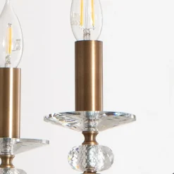 Avonni Lysekroner > Lysekrone Elizabeth Ø80cm metal/krystal 8flg. antik guld