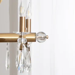 Avonni Lysekroner > Lysekrone Elizabeth 105x55 cm metal/glas 8flg. antik guld