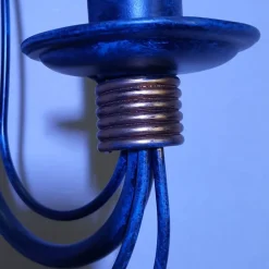 Lysekroner ^ Kögl Lysekrone Filo, 16-flammet, blå-sort, metal, Ø 140 cm