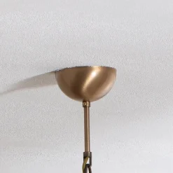 Avonni Lysekroner > Lysekrone Jadina, guld antik, 4 lyskilder, Ø 50 cm metal/glas