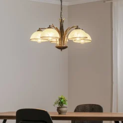 Luminex Lysekroner > Lysekrone Korfu, 5 lyskilder, Ø 68 cm, antik guldfarve