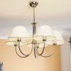 Jupiter Lysekroner > Lysekrone London krom/creme, 5 lyskilder