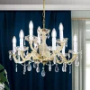 Lysekroner ^ ORION Lysekrone Marie Claire krystalglas 9 lyskilder