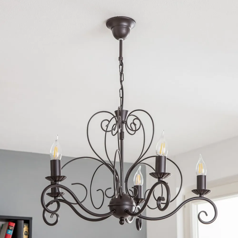 Pendellamper|Lysekroner ^ Luminex Lysekrone Mauro, 5 lyskilder