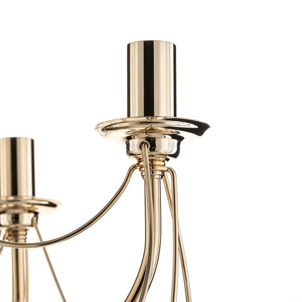 Domiluce Lysekroner > Lysekrone Retro, femarmet 75 cm, guld