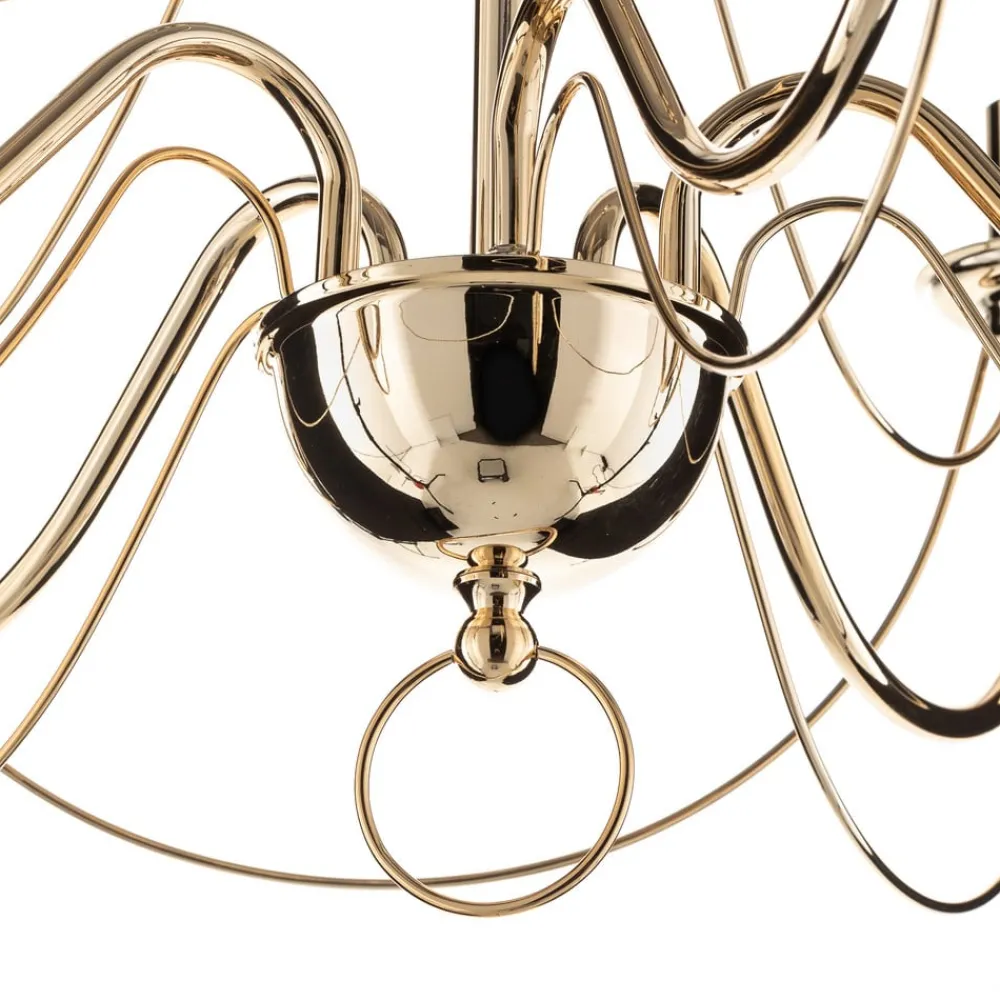 Domiluce Lysekroner > Lysekrone Retro, femarmet 75 cm, guld