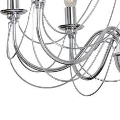 Domiluce Lysekroner > Lysekrone Retro, 8 lyskilder 75 cm, krom