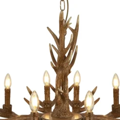 Searchlight Pendellamper > Lysekrone Stag i form af et gevir, 12 lyskilder