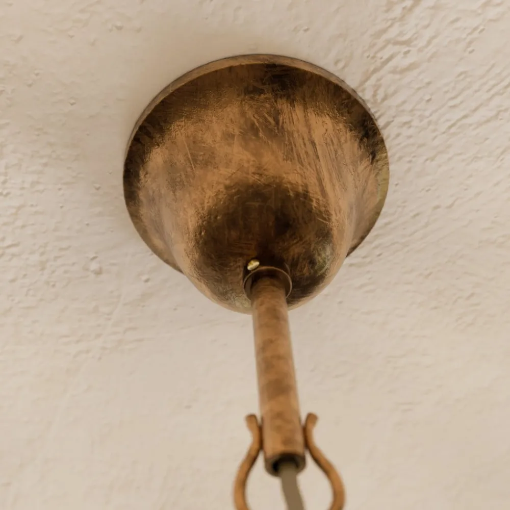 ONLI Pendellamper|Pendellamper > Lysekrone Teresa, bronze, krystal, Ø 70 cm, 8 lys
