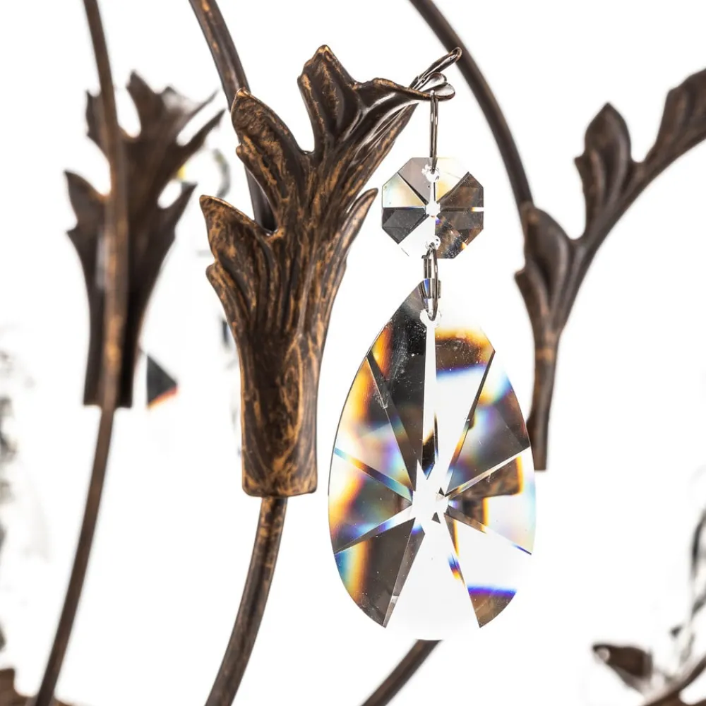 ONLI Pendellamper|Pendellamper > Lysekrone Teresa med krystaller, 5 lyskilder