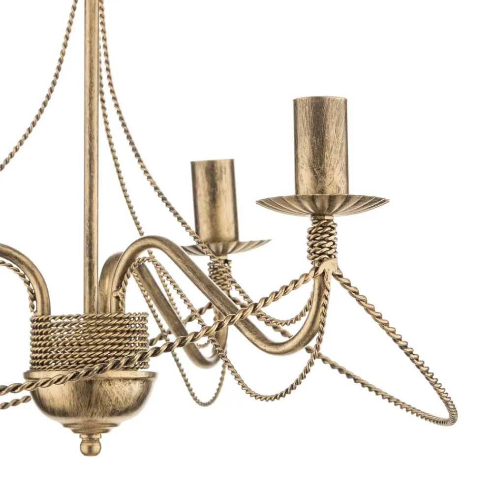 Pendellamper|Lysekroner ^ EMIBIG LIGHTING Lysekrone Tori 3, 3 lyskilder, guld