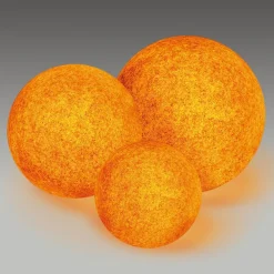 Dekorationsbelysning ^ Heitronic Lysende dekokugle Mundan, 30 cm, terrakotta