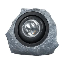 Lindby Dekorationsbelysning|Solcellelamper > Lysende solcellesten Lior med LED
