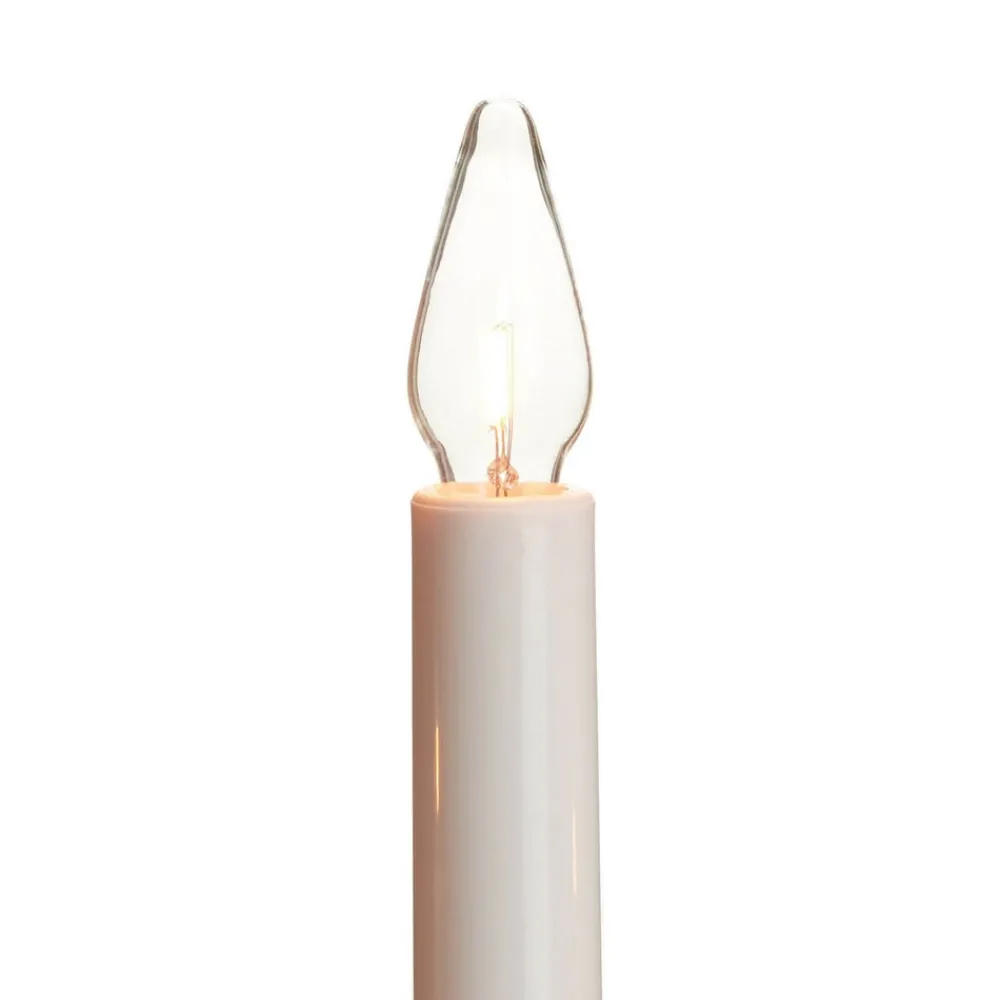 STAR TRADING Dekorationsbelysning|Julepynt > Lysestage Arrow, flad, 7-flamme, hvid
