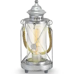 Bordlamper ^ EGLO Lys lanterne bordlampe Kirian sølv-antik