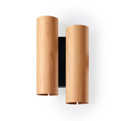 LZF LAMPS Bæredygtige Lamper > LZF Black Note Duplet væglampe, sort/kirsebær
