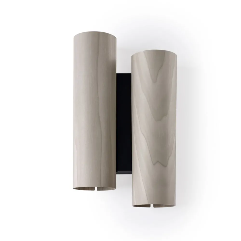 LZF LAMPS Bæredygtige Lamper > LZF Black Note Duplet væglampe, sort/ grå