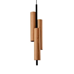 Bæredygtige Lamper ^ LZF LAMPS LZF Black Note Triplet pendellampe, sort/kirsebær